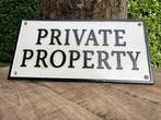 Plaquette - Sign - Private Property - Gietijzer