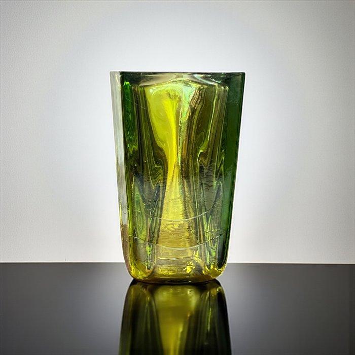 Blenko glass company - 1960s - Vaas - iconisch blok model, Antiek en Kunst, Curiosa en Brocante