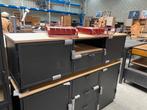 Metallo tv-dressoir, metaal + eikenhout (nieuw, A-keuze), Huis en Inrichting, Kasten |Televisiemeubels, Nieuw, Eikenhout