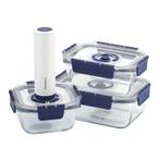 Vacuüm Vershoudbakjes Set Glas - Vacumeermachine, Verzenden, Nieuw