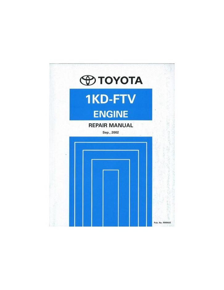 2002 TOYOTA LAND CRUISER | LAND CRUISER PRADO 1KD-FTV MOTOR, Autos : Divers, Modes d'emploi & Notices d'utilisation