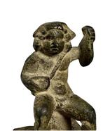 Oud-Romeins Bronzen zittende Eros Applicatie