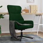 vidaXL Relaxstoel fluweel donkergoen, Huis en Inrichting, Fauteuils, Verzenden, Nieuw