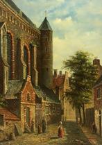 European School (XX) - Edam: A small alley near the Grote, Antiek en Kunst