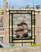 Glas-in-loodraam - second half 20th century, Antiek en Kunst