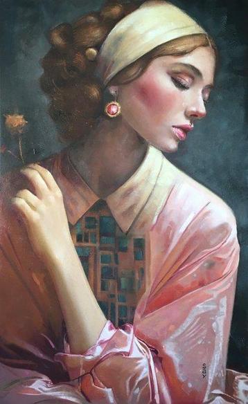 Tanya Say (XX-XXI) - Elizabeth, Antiek en Kunst, Kunst | Schilderijen | Klassiek