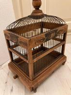 Vogelkooi - Hout - Antieke handbeschilderde