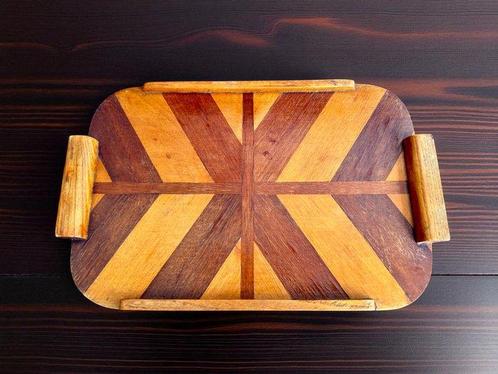 Plateau de service - Art déco - Chêne, Teck, Antiek en Kunst, Kunst | Designobjecten