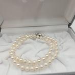 Zonder minimumprijs - Halsketting Zilver Parel - Akoya 7.0mm