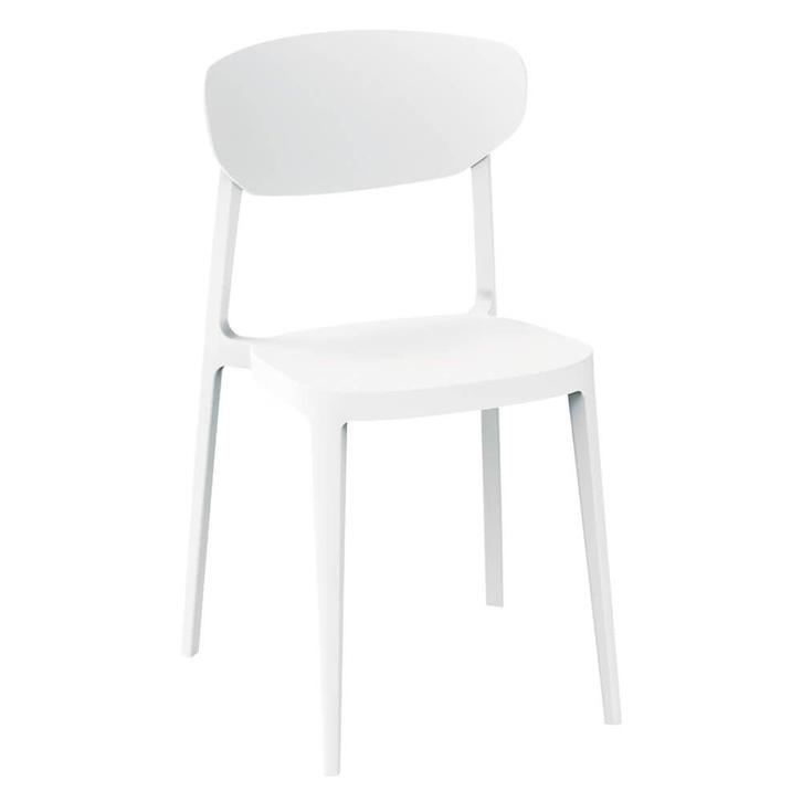 Stoel | LUGANO | Kunststof | White | In-/Outdoor |, Zakelijke goederen, Horeca | Keukenapparatuur, Nieuw in verpakking, Verzenden