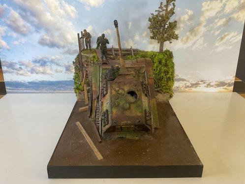 Tamiya - Speelgoed De Jagdpanzer VI Jagdtiger door spoorweg, Kinderen en Baby's, Speelgoed | Overig