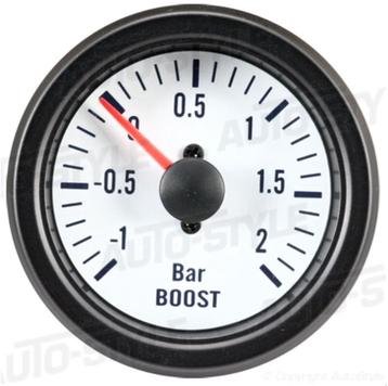 Performance Instrument Wit Turbodruk +2,0>1 bar 52mm, Ophalen of Verzenden