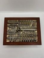 Arnaldo Pomodoro (1926) - sculptuur, Scatola - 4.7 cm - Hout, Antiek en Kunst