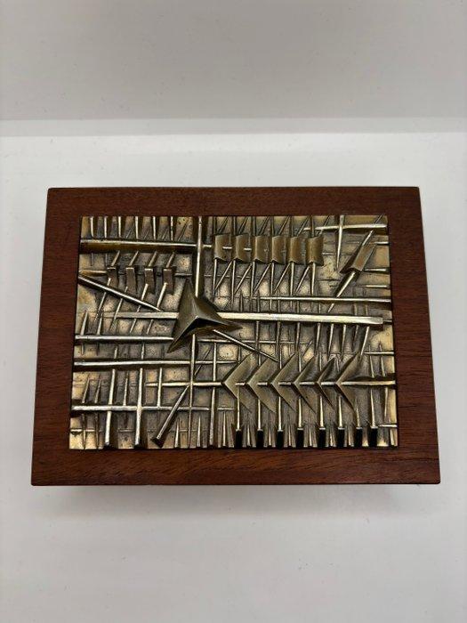 Arnaldo Pomodoro (1926) - sculptuur, Scatola - 4.7 cm - Hout, Antiek en Kunst, Antiek | Overige Antiek