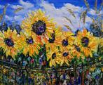 Evelina Vine (XXI) - Sunflowers in bloom, Antiek en Kunst