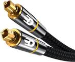 Tweedekans | Drivv. Premium Toslink Optische Kabel Nylon -, Audio, Tv en Foto, Ophalen of Verzenden, Nieuw