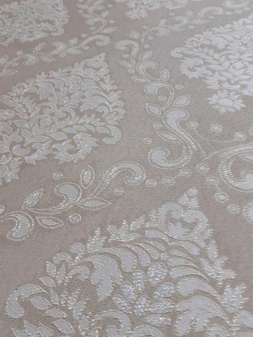 Textiel - 2.7 m - 2.8 m - LINON EN LUREX STOF 280, Antiek en Kunst, Antiek | Tapijten, Tafelkleden en Textiel