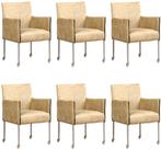Leren eetkamerstoelen more, taupe, taupe keukenstoel