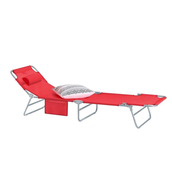 2dekans | SoBuy Ligbed - Opvouwbaar - Max. 120 kg - 195 x 63, Tuin en Terras, Tuinsets en Loungesets, Ophalen of Verzenden
