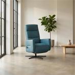 Leren handmatige relaxfauteuil Pride - Toledo Turquoise, Huis en Inrichting, Nieuw, Ophalen of Verzenden, Modern, 50 tot 75 cm