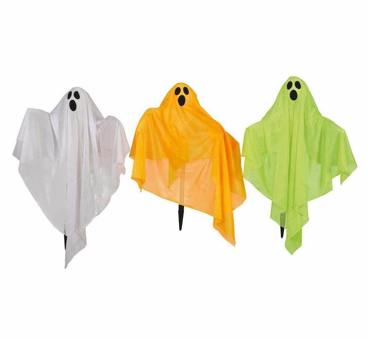 Halloween Tuin Decoratie Spook Met Licht 90cm, Hobby en Vrije tijd, Feestartikelen, Nieuw, Verzenden