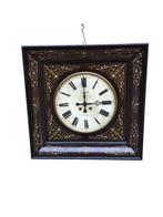 Wandklok - Hout, Messing - 1850-1900, Antiek en Kunst, Antiek | Klokken