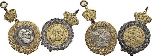 1886 Brandenburg-Preussen Pruisen Wilhelm I 1861-1888, Postzegels en Munten, Penningen en Medailles, Verzenden