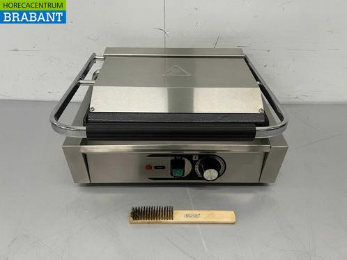 RVS HCB Contactgrill Paninigrill Grill Geribbeld/glad 230V, Zakelijke goederen, Horeca | Keukenapparatuur, Ophalen of Verzenden