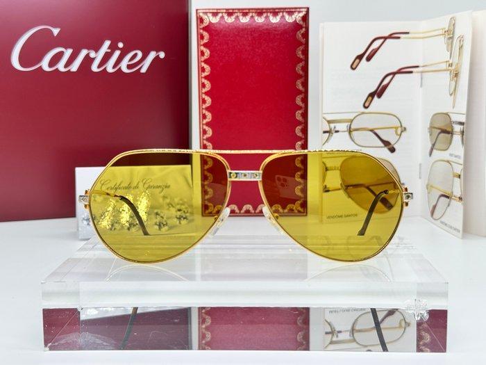Cartier - Occhiali Vendome Santos Diamond 0,65 Carati -, Handtassen en Accessoires, Zonnebrillen en Brillen | Dames