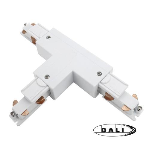 Luxar 3-Fase Rail DALI T-Vorm Connector Left Inside Wit, Huis en Inrichting, Lampen | Plafondlampen, Nieuw, Verzenden