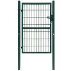 vidaXL Poort dubbelstaafmat (enkel) 106x190 cm groen, Tuin en Terras, Verzenden, Nieuw