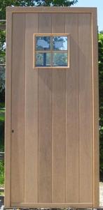 eiken houten buitendeur , voordeur , deur 115 x 251 eik, 100 tot 120 cm, 215 cm of meer, Nieuw, Ophalen of Verzenden