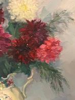 Miguel Vaquer (1910-1988) - Jarrón con Dalias, Antiek en Kunst