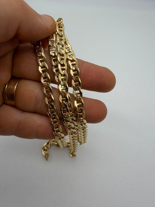 Halsketting - 18 karaat Geel goud - Herenketting volledig, Handtassen en Accessoires, Kettingen