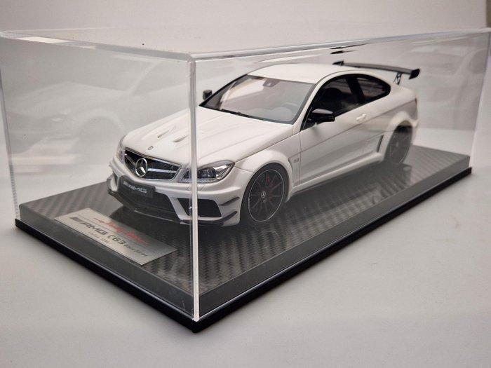 Memory lines 1:18 - Modelauto - Mercedes Benz C63 AMG Black, Hobby en Vrije tijd, Modelauto's | 1:5 tot 1:12