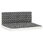 vidaXL Ensemble de coussins de palette de jardin 2 pcs Impri