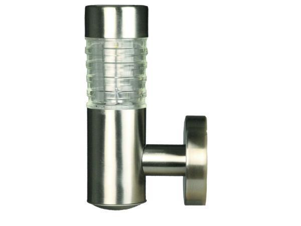 Veiling - 2x Luxform Lighting solar wandlamp Tacoma RVS, Maison & Meubles, Lampes | Appliques