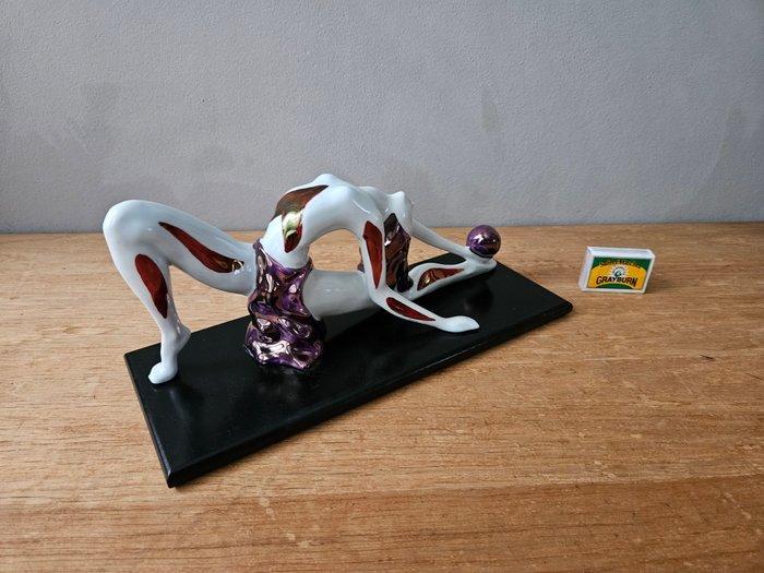 Danseres in Art Deco stijl - Beeldje - Porselein, Antiek en Kunst, Curiosa en Brocante