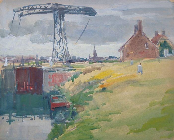 Maurice Seghers (1883-1959) - Langs de IJzer - Fintele -, Antiquités & Art, Art | Peinture | Classique