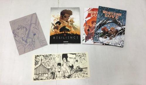 Résilience - Intégrale + Western Love T1 + T2 + dédicace +, Boeken, Stripverhalen