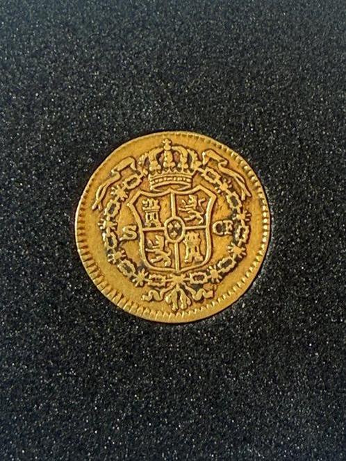 Spanje. Carlos III. 1/2 Escudo Sevilla. 1782. CF. Moneda, Postzegels en Munten, Munten | Europa | Niet-Euromunten