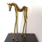 Ousmane Sankara - sculptuur, Cheval - 34 cm - Verguld brons, Antiquités & Art