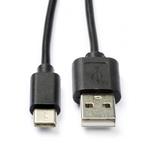 Sony oplaadkabel | USB C 2.0 | 3 meter (Zwart), Télécoms, Téléphonie mobile | Accessoires & Pièces, Verzenden