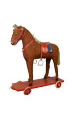 Unknown Manufacturer - Speelgoed Antique Horse On Wheels,, Antiek en Kunst