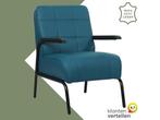 Leren fauteuil Ahead - Toledo Turquoise (blauw), Huis en Inrichting, Bohemian, Eigentijds, Industrieel, Klassiek, Modern, Retro, Romantisch, Scandinavisch, Vintage