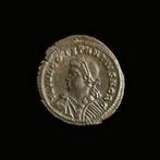 Oud-Romeins Brons Historische munt van keizer Constantijn II