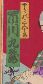 Ichikawa Kuz III as Sasa no Sangohei  - 1880 -