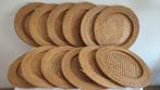 Onderbord (12) - Zeer grote borden - Bamboe, canework,, Antiek en Kunst