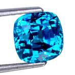 1 pcs Blauw Zirkoon - 5.41 ct - nternational Colored, Nieuw