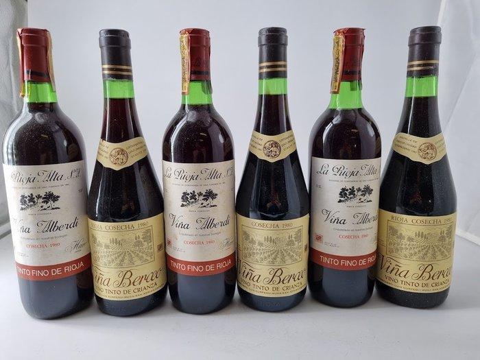 1980 La Rioja Alta, Viña Alberdi (x3) & Viña Berceo (x3) -, Verzamelen, Wijnen